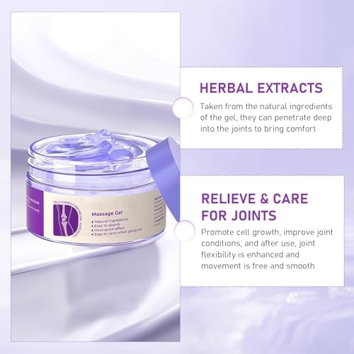 2 PCS Joint Gel Purple Gel, Purple Relief Soothing Massage Cream, Joint Activities Throughout The Body, Effective Soothes for Knees, Hands, Lumbar, Neck and Shoulders - Image 2