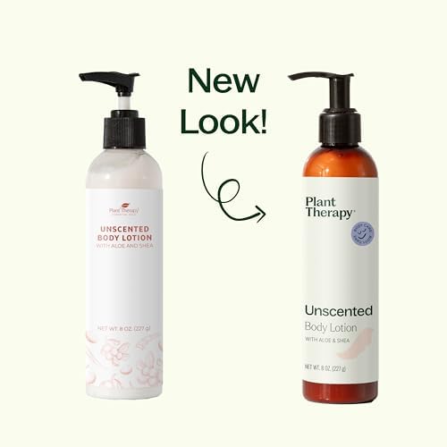 Plant Therapy Unscented Body Lotion with Aloe and Shea, Hydrate and Nourish Skin with Botanical Ingredients, 8 oz - Image 6