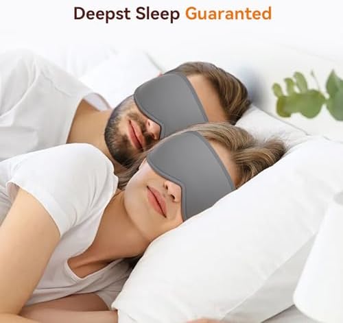 Sleep Mask, EVA BELLE Sleep Masks for Men Women, Zero Eye Pressure 3D Sleeping Mask, 100% Light Blocking Eye Covers with Adjustable Strap for Sleeping Travel Home Nap Rest Memory Foam - Image 6