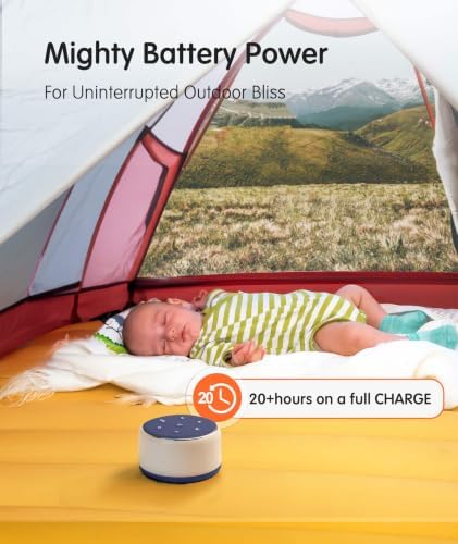FamiSym Rechargeable White Noise Sound Machine Baby with Night Light - Image 5