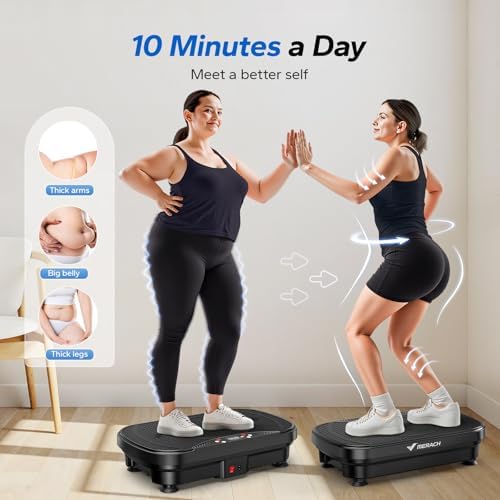 Merach V28 Vibration Plate Exercise Machine with 99 Speeds & Bluetooth - Image 4