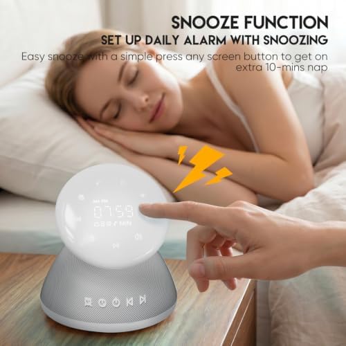 White Noise Sound Machine for Sleeping with Night Light 50 Soothing Sounds - Image 6