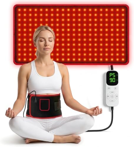 24" x 12" Red Light Therapy Mat for Body Pain Relief, 660nm & 850nm by WelcometoBEYONDARKIEWorld