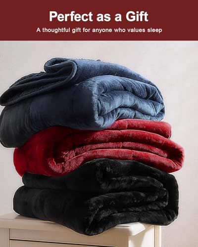 Ultra Soft Sherpa Weighted Blanket for Adults, 60"x80" 20lbs Heavy Blankets - Image 7