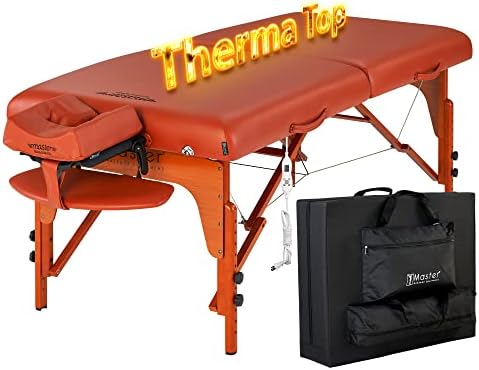 Master Massage 31" Santana Therma Top Portable Massage Table Package (Built in Heating Pads)- Esthetician Bed- Folding Massage Table with Heated Top by MasterMassage