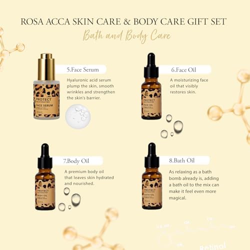 23 Pcs Mother's Day Gift for Mom, Leopard Skin Care Set for Women, Bath and Body Gifts Basket Set, Spa Gift Baskets, Day Cream, Bath Bombs, Serum, Birthday, Christmas, Valentines, Anniversary, Wife - Image 4