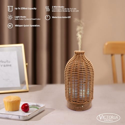 VICTORIA AROMA Essential Oil Diffuser - Multifunction Aromatherapy Diffuser - Image 4