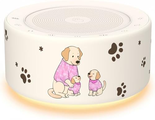 Kipcush White Noise Machine for Baby & Adults, Sleep Sound Machine with 30 Soothing Sounds, 8-Color Night Light, Memory Function, White Noise for Sleeping, Nursery, Office, Travel, Relaxation by Kipcush%C2%AE