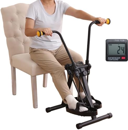 Pedal Exerciser Bike for Seniors, Arm Leg Hand and Knee Elderly Exercise Equipment, Sitting Home Exercise Machine for Total Body, Upper and Lower Limb Trainer by MDODM
