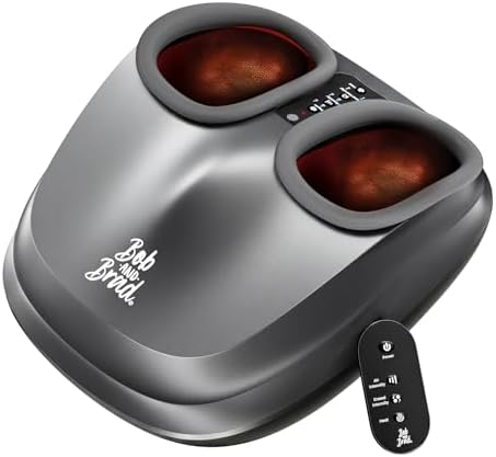 BOB and Brad Lite Foot Massager FSA Eligible HSA, Birthday Gifts for Women Men, Shiatsu Foot Massager with Heat for Neuropathy & Plantar Fasciitis Relief, Electric Deep Kneading Feet Massager Machine by BOBANDBRAD