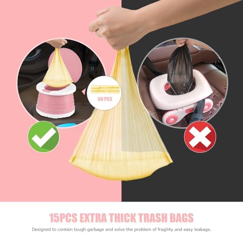 Portable Potty for Toddler Travel Foldable Car Potty Seat for Boys Girls - Image 2