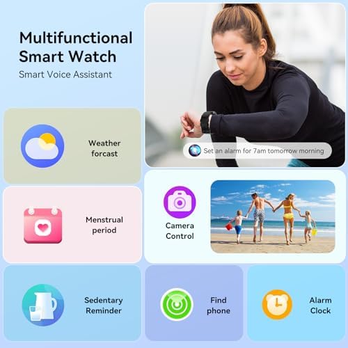 Smart Watch for Men - 1.85" HD 2026 Upgraded Fitness Tracker Bluetooth Call and Text Smartwatch with 7 Day Battery 5 ATM Waterproof Heart Rate Sleep Monitor 130+ Sport Modes for Android & iOS (Black) - Image 7