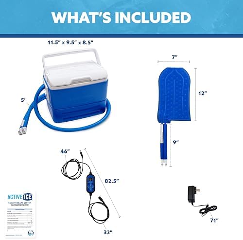 Polar Active Ice 3.0 Cold Therapy Ice Machine System with Programmable Timer, Hand and Wrist Compression Pad, Lightweight 9 Quart Cooler, Quiet Pump, Strong Cryotherapy Pain Relief Treatment - Image 2