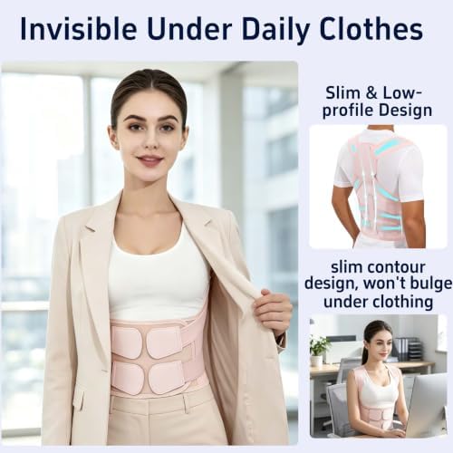 Posture Corrector for Men Women Back Brace Full Back Support Adjustable - Image 7