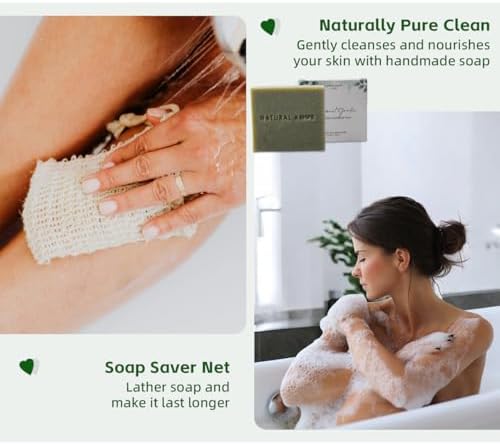 Natural Amor Spa Gift Set for Women, Peppermint Bath Gift for her, 5pc Bath & Body Gift Including Soap Bar, Candle, Bath Bomb - Image 4
