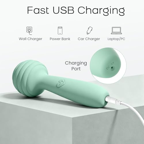 Manual Travel Massager, Cordless Handheld Mini Massage Tool (Green) - Image 3