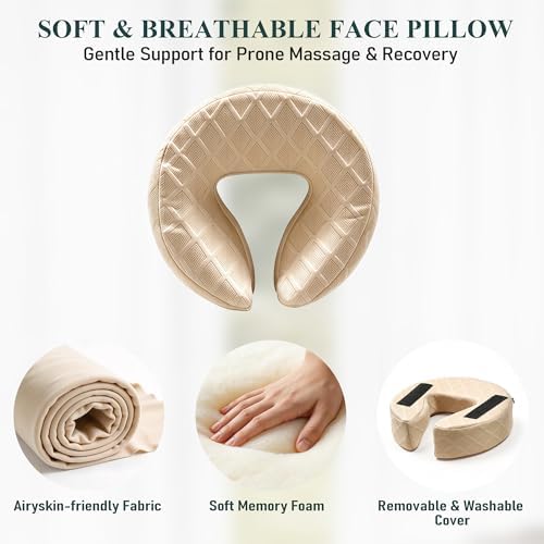 Massage Headrest for Bed, Face Down Massage Pillow & Face Cradle - Image 7