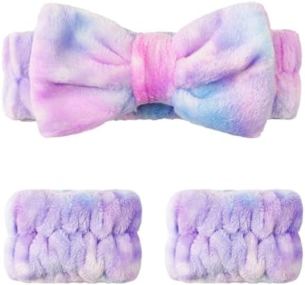 Ayesha Spa Headband and Wristband Set for Washing Face Skincare Makeup - Image 5