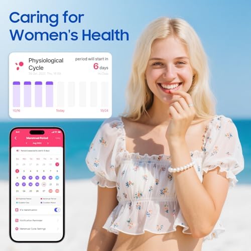 Smart Health Ring, Featuring Stress and Sleep Monitoring Functions, Compatible with iOS and Android,Waterproof Fitness Tracker for Women & Men, No Subscription Fee. (Dull Silver, 11) - Image 6