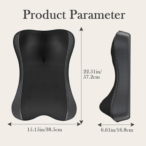 Back Massager with Heat, Shiatsu Neck and Back Massager for Pain Relief Deep Tissue, 3D Deep Kneading Cushion Massage for Neck Shoulder Legs, Suitable for Office and Home, Gifts for Men Women - Image 2