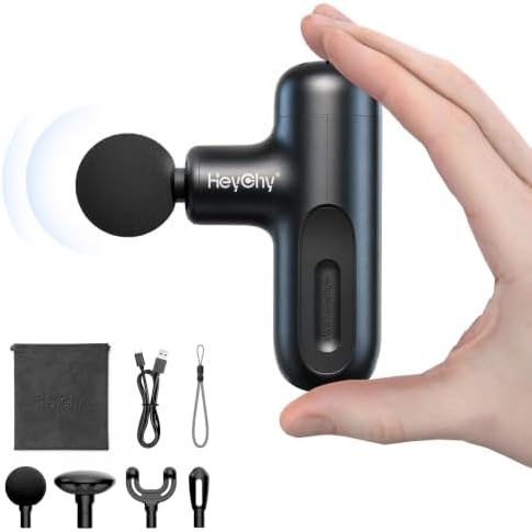 HEYCHY Super Mini Massage Gun Deep Tissue Portable Muscle Massager, 3000RPM by HeyChy