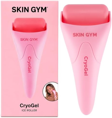 SKIN GYM Ice Roller for Face, CryoGel Cooling Facial Roller for Puffiness, Redness, Skin Firming & Depuffing, Cryotherapy Skin Care Tool by SkinGymCo