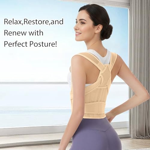 Posture Corrector for Women and Men, Adjustable Full Back Brace - Image 7