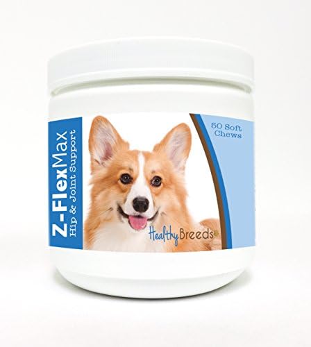 Healthy Breeds Pembroke Welsh Corgi Z-Flex Max Hip and Joint Soft Chews 50 Count by HealthyBreeds