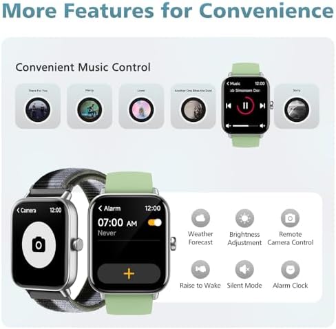 1.85" Smart Watches for Women Men, 120+ Sport Modes Fitness Tracker Watch - Image 6