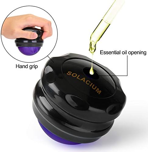 Solacium Manual Massage Roller Ball - Massager and Therapy Tool for Sore Muscles, Shoulders, Arms, Neck, Back, Feet, Body, Deep Tissue, Stiffness, Joint Pain, Stress Relief - Image 5