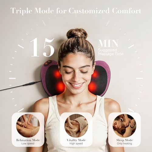 Papillon Shiatsu Back Massager with Heat,Gifts for Women Men, NOT Cordless - Image 3