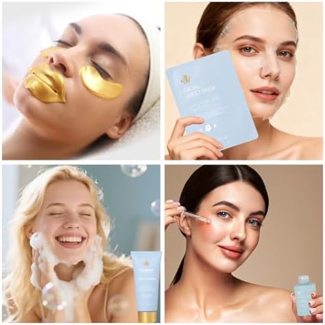 Gifts for Women, 35 Pcs Bath & Body Gift Basket Set, Face Skin Care Kit - Image 5