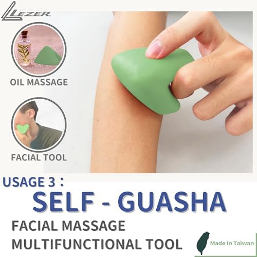 LEZER Trigger Massage Point, Manual Massage Ball, Muscle Knots Relief Tool, Myofascial Release, Physical Therapy, Deep Tissue Back Massage, Plantar Fasciitis, 2.9 in x 2.1 in (Green) - Image 5