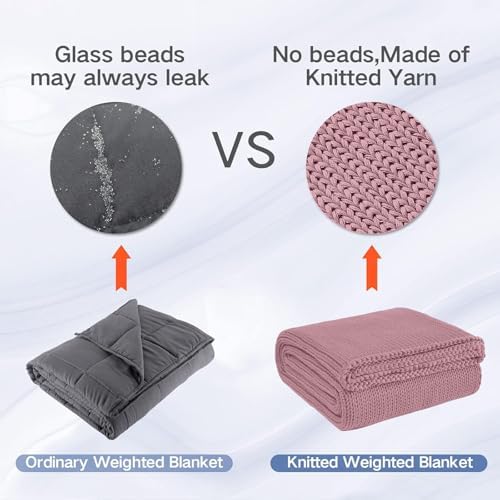Guohaoi Knitted Weighted Blanket for Adults, 48"x72" 15lbs Full/Queen Size - Image 5
