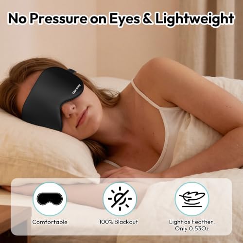 7-Day Sleep Mask Set, Soft Eye Masks for Sleeping with Adjustable Strap - Image 5