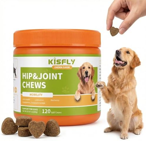 Hip & Joint Chews for Senior Dogs – Advanced Mobility Formula by KISFLY