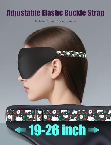 Sleep Mask for Side Sleeper Women Men, EVA BELLE Eye Mask for Sleeping Light Blocking, 3D Sleeping Mask Blackout, Soft Breathable Eye Shade Cover with Adjustable Elastic Strap for Travel Home Nap Rest - Image 6