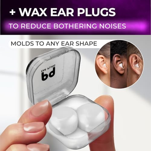 Peace&Quiet | PQ Sleep Mask for Side Sleepers - 3D Contoured Light Blocking Sleeping Mask for Women and Men, Lightweight & Soft Eye Shade Cover for Deep Rest, Premium Quality (Purple) - Image 6