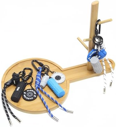 15PCS Fitness Yoga Keychain Set, Gym Accessories with Weight Plate Bottle Large Foam Roller Loops Clips for Keys Bags - Image 2