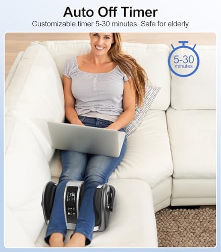 CARESKY® Shiatsu Foot Massager with Heat and Remote-FSA Eligible HSA Electric Deep Kneading Foot Massager for Neuropathy, Plantar Fasciitis, Massage Feet/Leg/Calf/Ankle, Gifts for Women and Men - Image 6