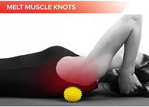 Spiky Massage Balls for Feet, Back, Hands, Muscles - Firm, Medium and Soft Spiked Massager Rollers for Plantar Fasciitis, Exercise, Neuro-Balance, Physical Therapy, 3-inch - Image 5