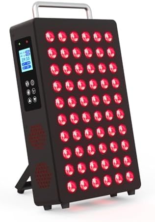 Red Light Therapy Panel, 660nm & 850nm, for face & Body, Black by TroupePal