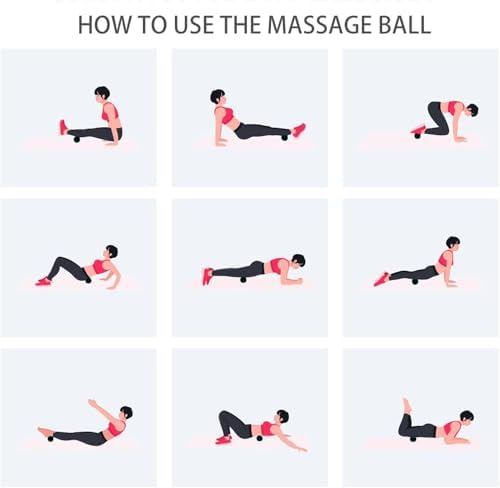 Hard Peanut Massage Ball, Double Lacrosse Massage Ball. Deep Tissue Massage Roller Mobility Ball for Physical Therapy Myofascial Release Muscle Relaxer Acupoint Massage (Black) - Image 6