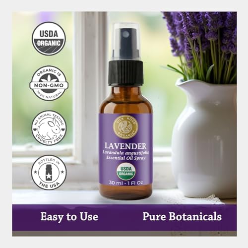 Silk Road Organic Lavender Essential Oil Calming Spray, USDA Certified - Image 5
