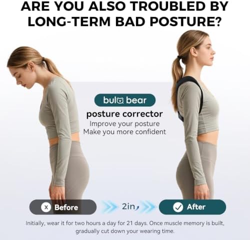 Posture Corrector for Women and Men, Adjustable Upper Back Brace - Image 2