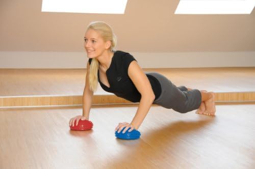 SISSEL Spiky Dome Set of 2 | Balance & Coordination Training Device | 100% Phthalate-Free PVC | Colors: Blue & Red | Foot Massage & Fitness | Supports up to 176 lbs | Ideal for Home Gym & Therapy - Image 2