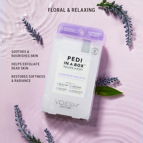 VOESH Pedi in a Box 4 Step, Pedicure Set, At-Home Pedicure, DIY Pedi, Foot Treatment, Pedicure Supplies, Foot Scrub, Foot Spa, Foot Care, Foot Therapy - Image 3