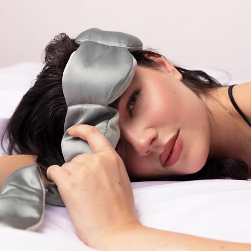 nodpod Mineralized Silk Gentle Pressure Sleep Mask, Weighted Eye Mask - Image 4