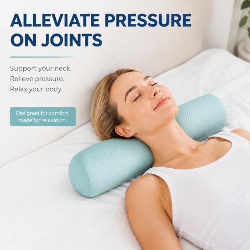 Neck Roll Pillow, Cervical Neck Pillow Bolster Pillow for Sleeping - Image 5