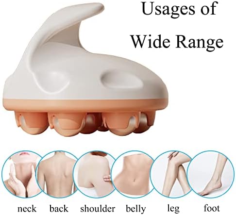 WMM Hand Held Massager, Full Body Massage Tool with Roller Ball Massager Manual 360-degree-roller for Muscle Back Neck Joint Foot Shoulder Leg Pain Relief with Portable Design - Image 4